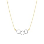 Necklace 375/9 K Yellow Gold two-tone Fantasy