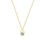 Collier 375/9 K Gelbgold mit Blautopas - 397331.T0