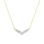 Collier or jaune 375/9 ct avec topazes bleues & zircones - 397611.T3