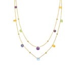 Collier or jaune 375/9 ct avec multi-pierres fines - 59FA613JV