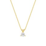 Collier 375/9 K Gelbgold mit Lab Grown Diamant 0.20 ct