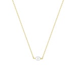 Collier or jaune 375/9 ct avec perle