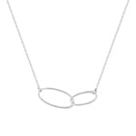 Collier or gris 375/9 ct Ellipse