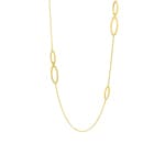 Collier 750/18 K Gelbgold oval 70cm - 777