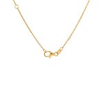 Necklace 750/18 K Yellow Gold Cloverleaves with Diamonds 0.83 ct H/si - KE-00597-GG