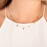 Collier or jaune 750/18 ct Croix - 778641GG