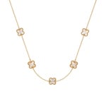 Collier or jaune 750/18 ct Croix avec nacre - CPE104545