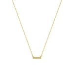Necklace 750/18 K Yellow Gold with diamond 0.03 ct. H/p1 - 3.7383.30