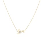 Collier 750/18 K Gelbgold mit Diamanten 0.03 ct H/si, Love