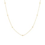 Collier 750/18 K Gelbgold mit Diamanten 0.08 ct H/Si