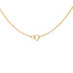 Collier or jaune 750/18 ct avec diamants 0.09 ct H/si & saphir - PNE01471-2-GG