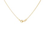 Collier 750/18 K Gelbgold Schmetterlinge mit Diamanten 0.25 ct H/si - KE-098328-GG