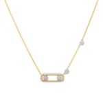 Collier 750/18 K Gelbgold mit Diamanten 0.28 ct H/Si - KE-12350-GG