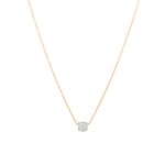 Collier or jaune 750/18 ct avec diamants 0.50 ct H/si - KE-69734-GG