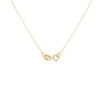 Necklace 750/18 K Yellow Gold with polished Beads - KE-1700001-GG