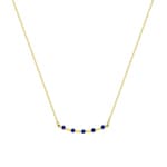 Collier 750/18 K Gelbgold mit Saphiren