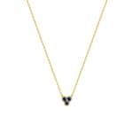 Collier 750/18 K Gelbgold mit Saphiren