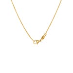 Collier 750/18 K Gelbgold mit Saphiren & Diamanten 0.23 ct H/si, Kreuz - KE-118313-SAF-GG