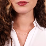 Collier 750/18 K Gelbgold mit Süsswasserzuchtperlen - 778831P