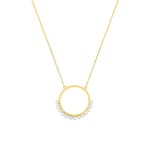 Collier 750/18 K Gelbgold mit Süsswasserzuchtperlen Ø 2.5mm