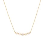 Collier 750/18 K Gelbgold mit Süsswasserzuchtperlen Ø 5mm