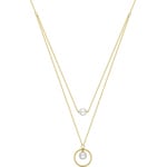 Collier or jaune 750/18 ct avec perles de culture d'eau douce Ø 6mm