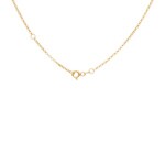 Collier or jaune 750/18 ct avec zircones - SZ0523-01