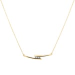 Collier 750/18 K Gelbgold mit Zirkonia