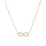 Collier 750/18 K Gelbgold mit Zirkonia, Infinity