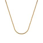 Collier 750/18 K Gelbgold Tubes geschliffen