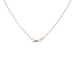 Collier 750/18 K Roségold Blume mit Diamanten 0.28 ct H/si - KE-02161-RG