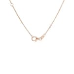 Necklace 750/18 K Rose Gold Cloverleaves with Diamonds 0.83 ct H/si - KE-00597-RG