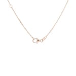 Necklace 750/18 K Rose Gold Cloverleaf with Diamonds 0.21 ct H/si - KE-02504-RG