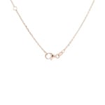 Necklace 750/18 K Rose Gold Cloverleaf with Diamonds 0.21 ct H/si - KE-02504-RG