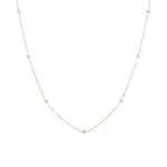 Necklace 750/18 K Rose Gold with Diamonds 0.08 ct H/Si