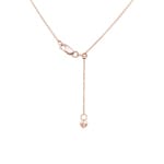 Collier or rosé 750/18 ct avec diamants 0.50 ct H/si - KE-69734-RG