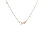 Necklace 750/18 K Rose Gold with Pink Sapphires & Diamonds 0.32 ct H/si - KE-00597-PSA-RG