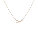 Collier 750/18 K Roségold mit pinken Saphiren & Diamanten 0.32 ct H/si - KE-00597-PSA-RG