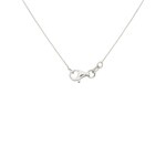 Collier or gris 750/18 ct, diamants 0.11 ct H/si & rubis - AN-095373-RUB-WG