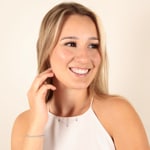 Collier or gris 750/18 ct Foi Amour Espoir - 778561WG