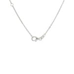 Necklace 750/18 K White Gold Cloverleaves with Diamonds 0.83 ct H/si - KE-00597-WG