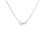 Necklace 750/18 K White Gold Cloverleaves with Diamonds 0.83 ct H/si - KE-00597-WG