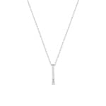 Collier 750/18 K Weissgold mit Diamant 0.02 ct. H/p1