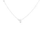 Collier or gris 750/18 ct avec diamants 0.08 ct H/si - AR-74417-WG