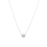 Collier 750/18 K Weissgold mit Diamanten 0.25ct H/Si