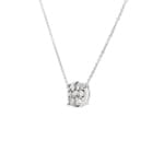Collier or gris 750/18 ct avec diamants 0.25 ct H/si - KE-69732-WG