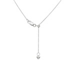 Collier or gris 750/18 ct avec diamants 0.25 ct H/si - KE-69732-WG