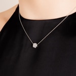 Collier or gris 750/18 ct avec diamants 0.25 ct H/si - KE-69732-WG