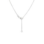 Necklace 750/18 K White Gold with Diamonds 0.28ct H/si - CBR202345