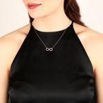 Necklace 750/18 K White Gold with Diamonds 0.33 ct H/si - CO-69427-WG